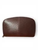 474. Louis Vuitton Epi Leather Cosmetic Pouch Brown Zip Around Makeup Case Made in France - Thumbnail 2