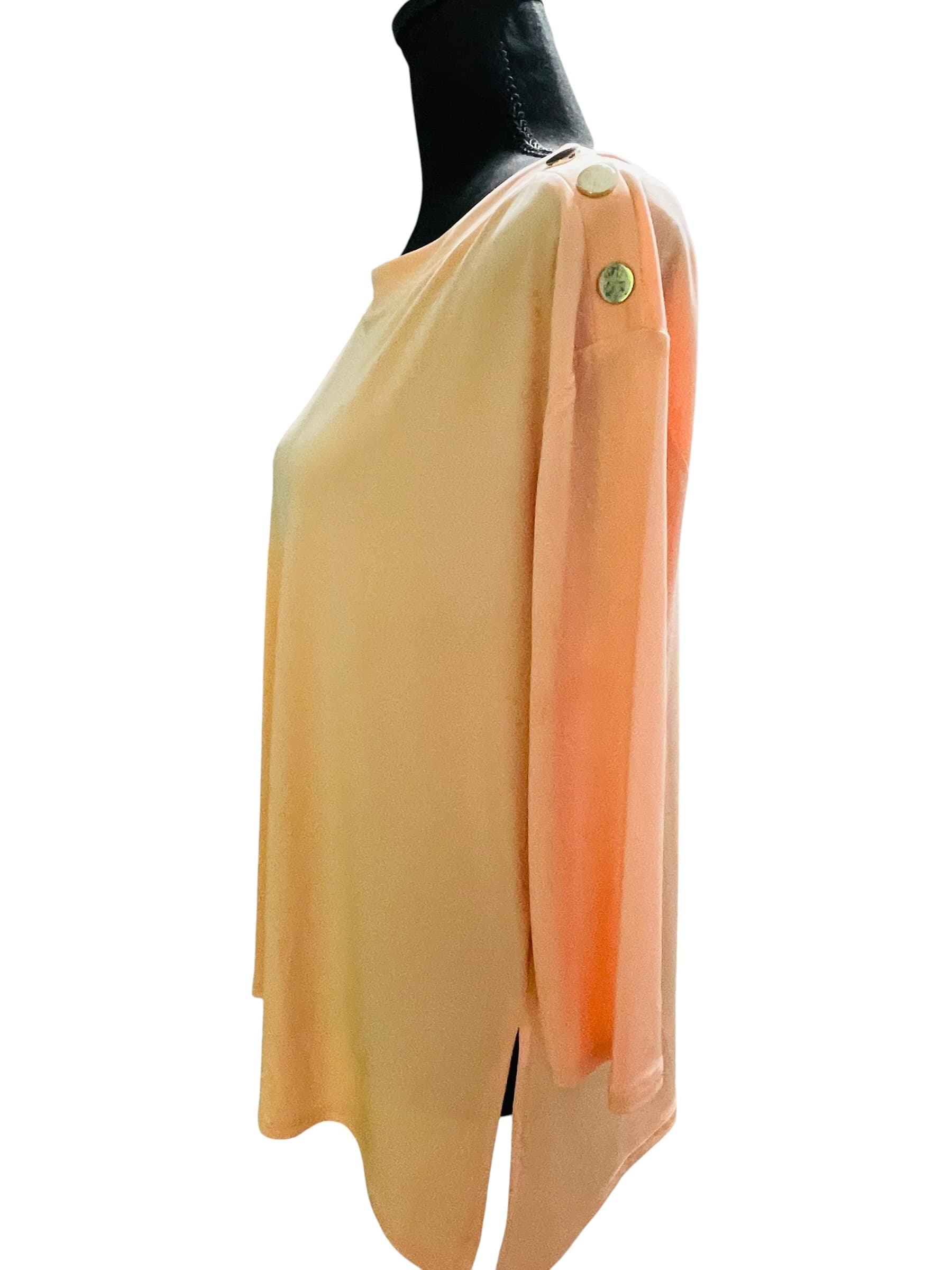 JM Collection Women’s Boat Neck 3/4 Sleeve Tunic Top - Thumbnail 7