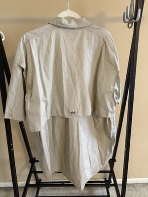Columbia PFG Shirt Mens XL Relaxed Fit Khaki Fishing Button Up Short Sleeve - Thumbnail 3