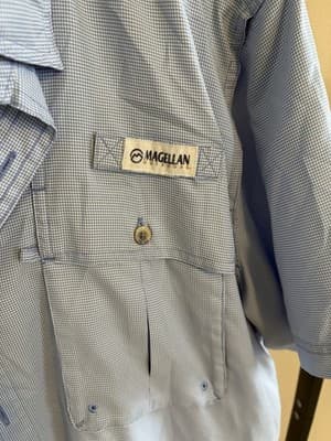 Magellan Fishing Gear Button Down Short Sleeves Angler Fit Men’s XL - Thumbnail 3