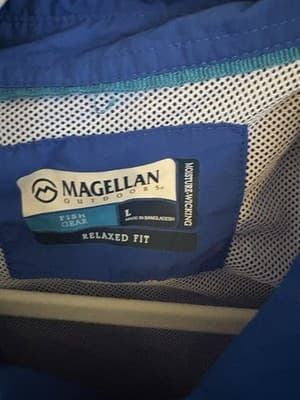 Magellan Fishing Gear Button Down Short Sleeves Relaxed Fit Men’s L Laguna Madre - Thumbnail 4