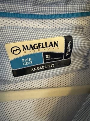 Magellan Fishing Gear Button Down Short Sleeves Angler Fit Men’s XL - Thumbnail 2