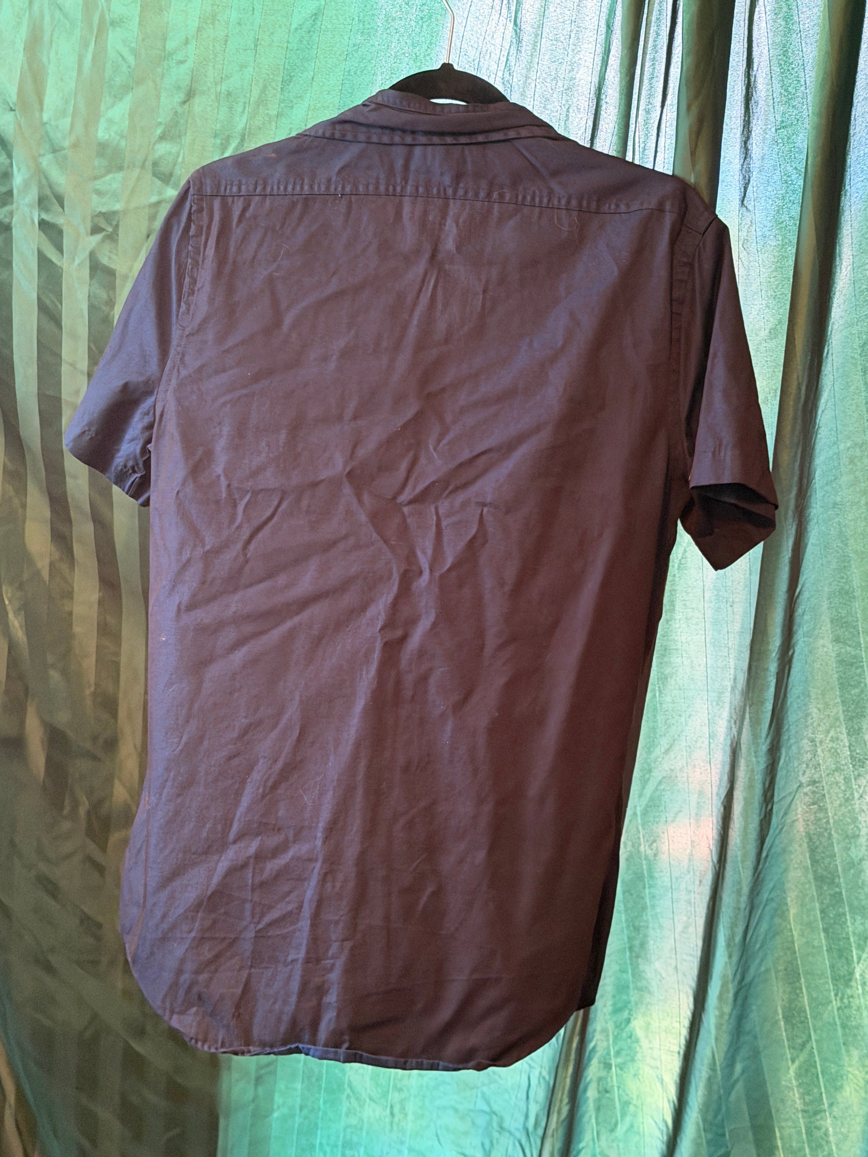 Express Men's Blue Short Sleeve Shirt Size M - Thumbnail 3