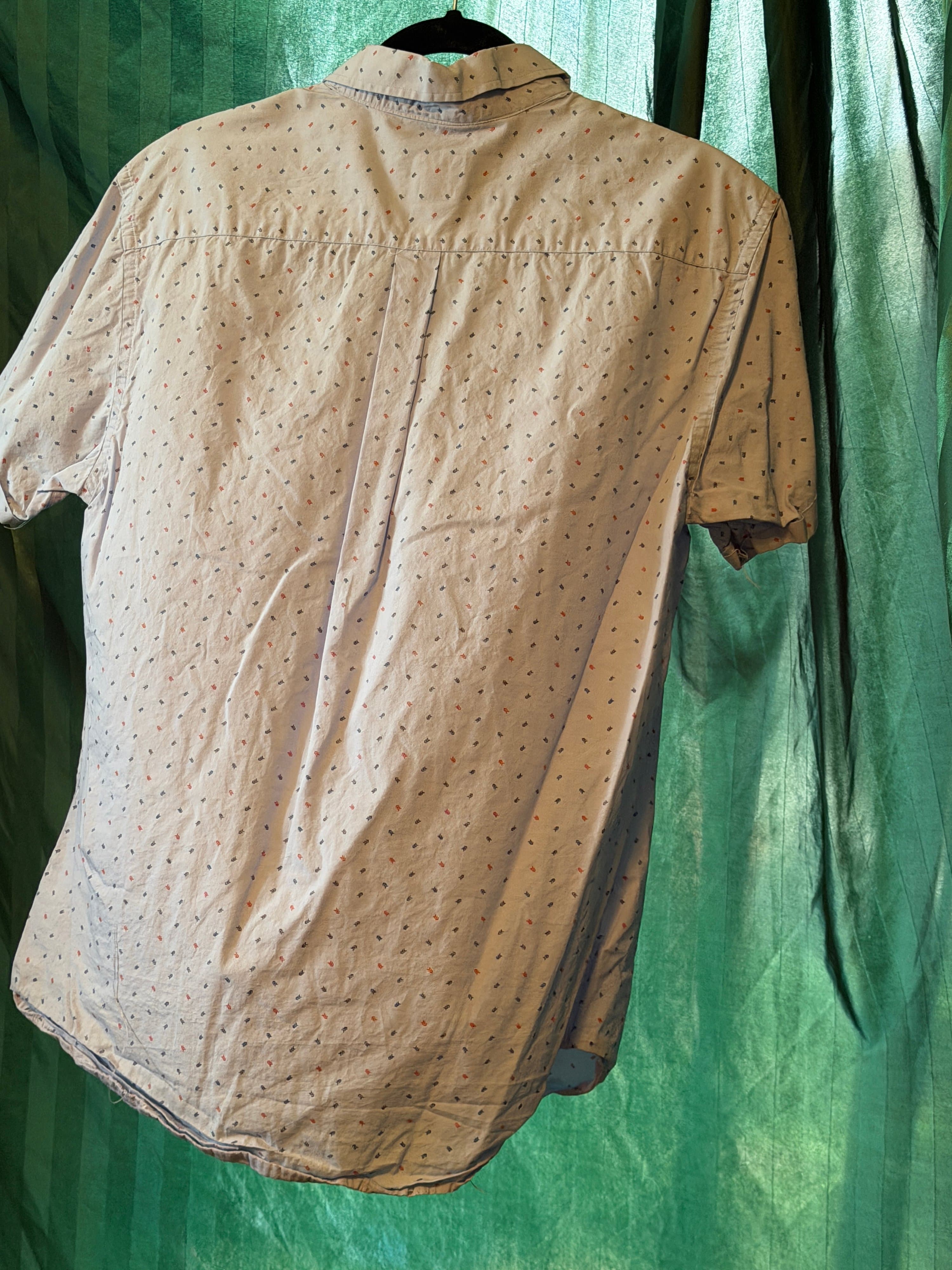 Steel & Jelly Men's Short Sleeve Button-Up Shirt Size L - Thumbnail 2