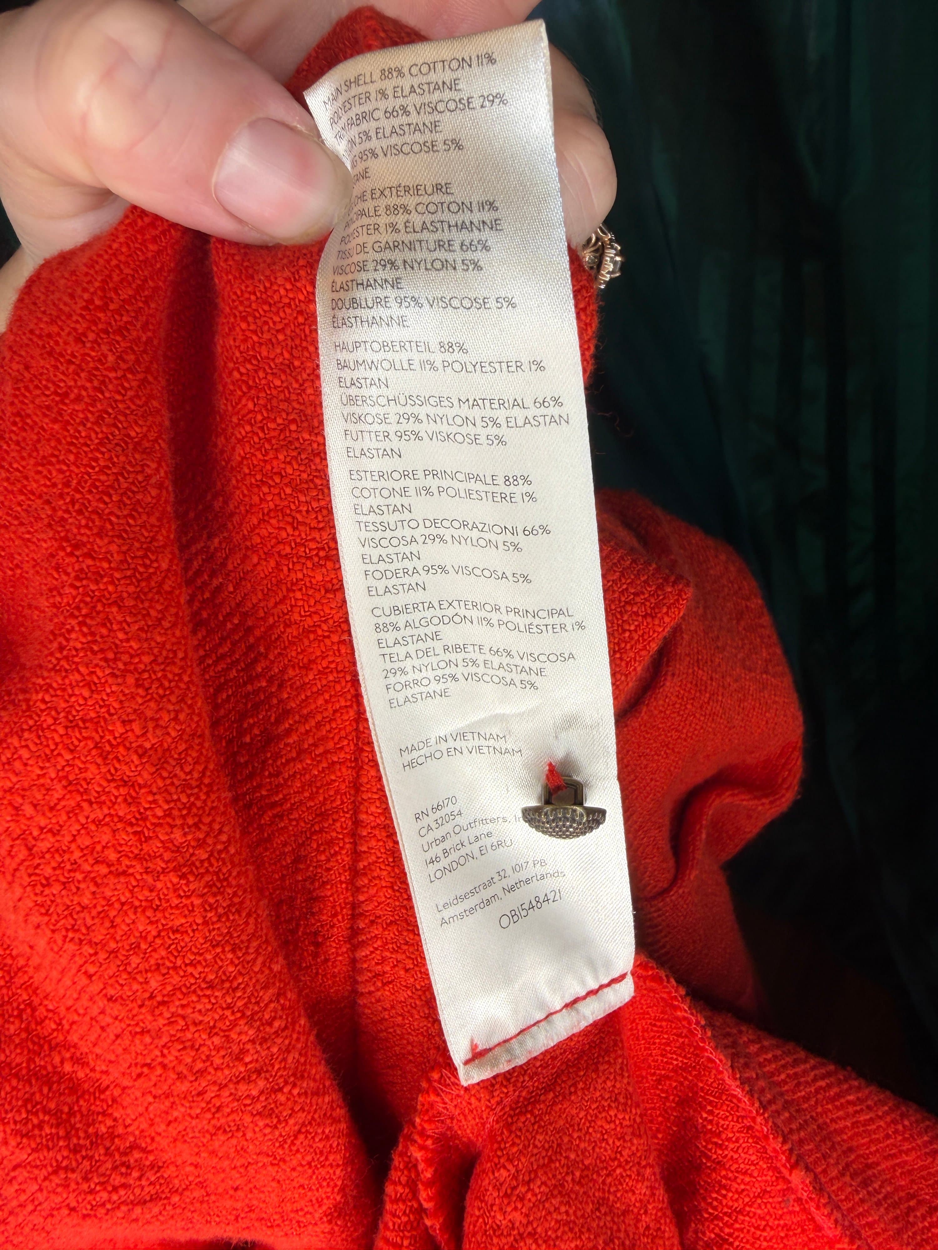 Maeve by Anthropologie Red Asymmetrical Midi Dress - Thumbnail 7
