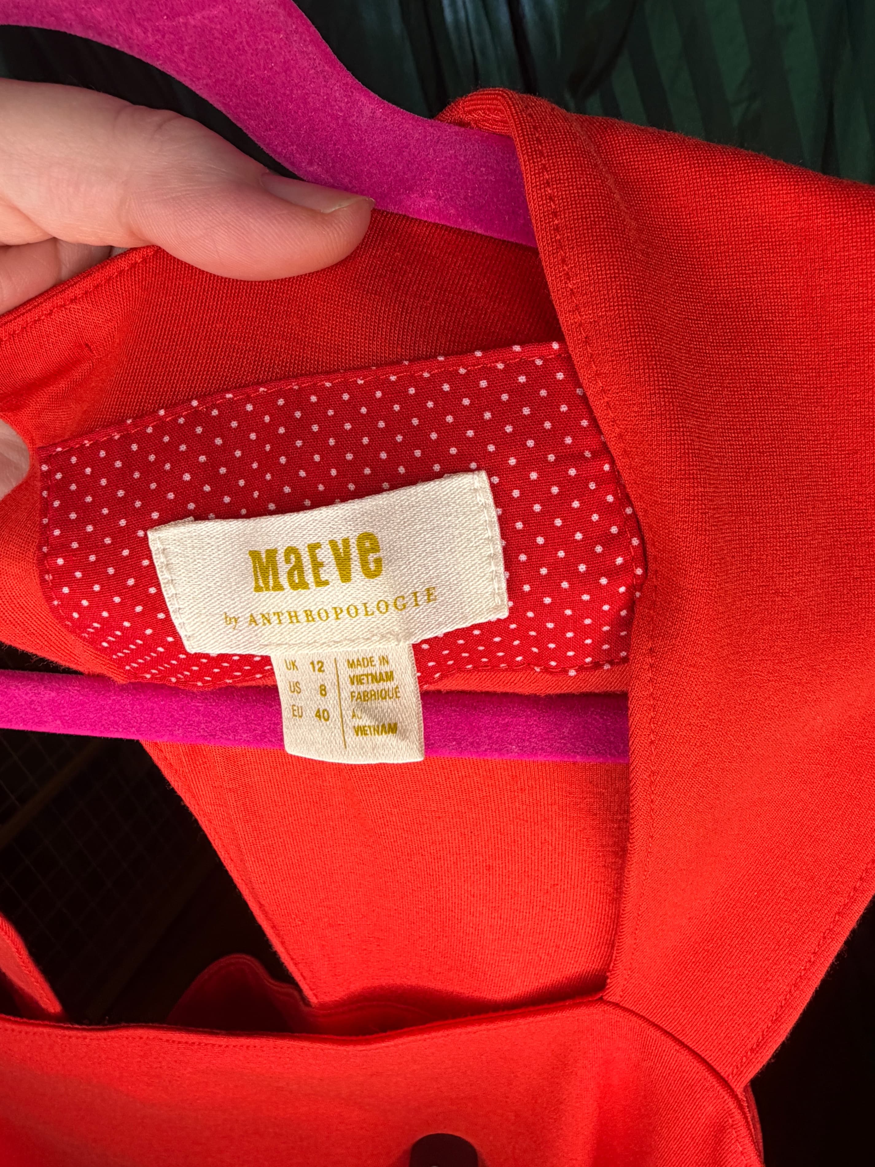 Maeve by Anthropologie Red Asymmetrical Midi Dress - Thumbnail 5