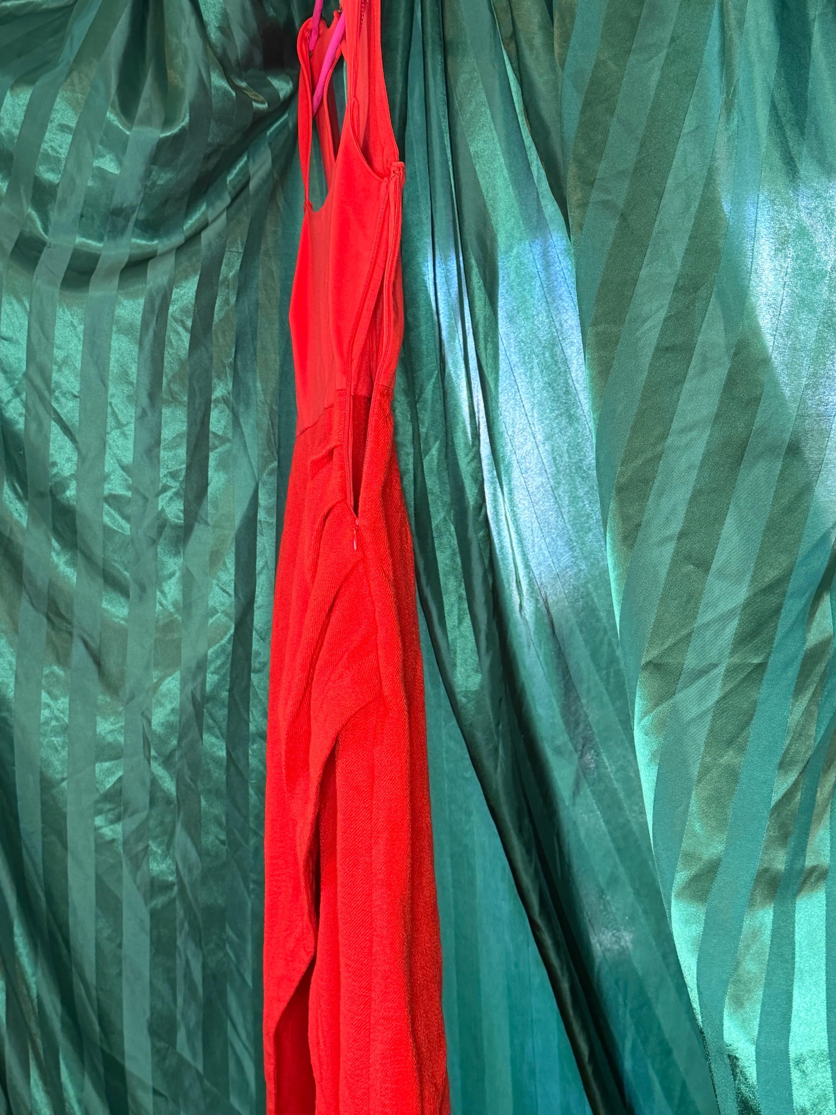 Maeve by Anthropologie Red Asymmetrical Midi Dress - Thumbnail 3