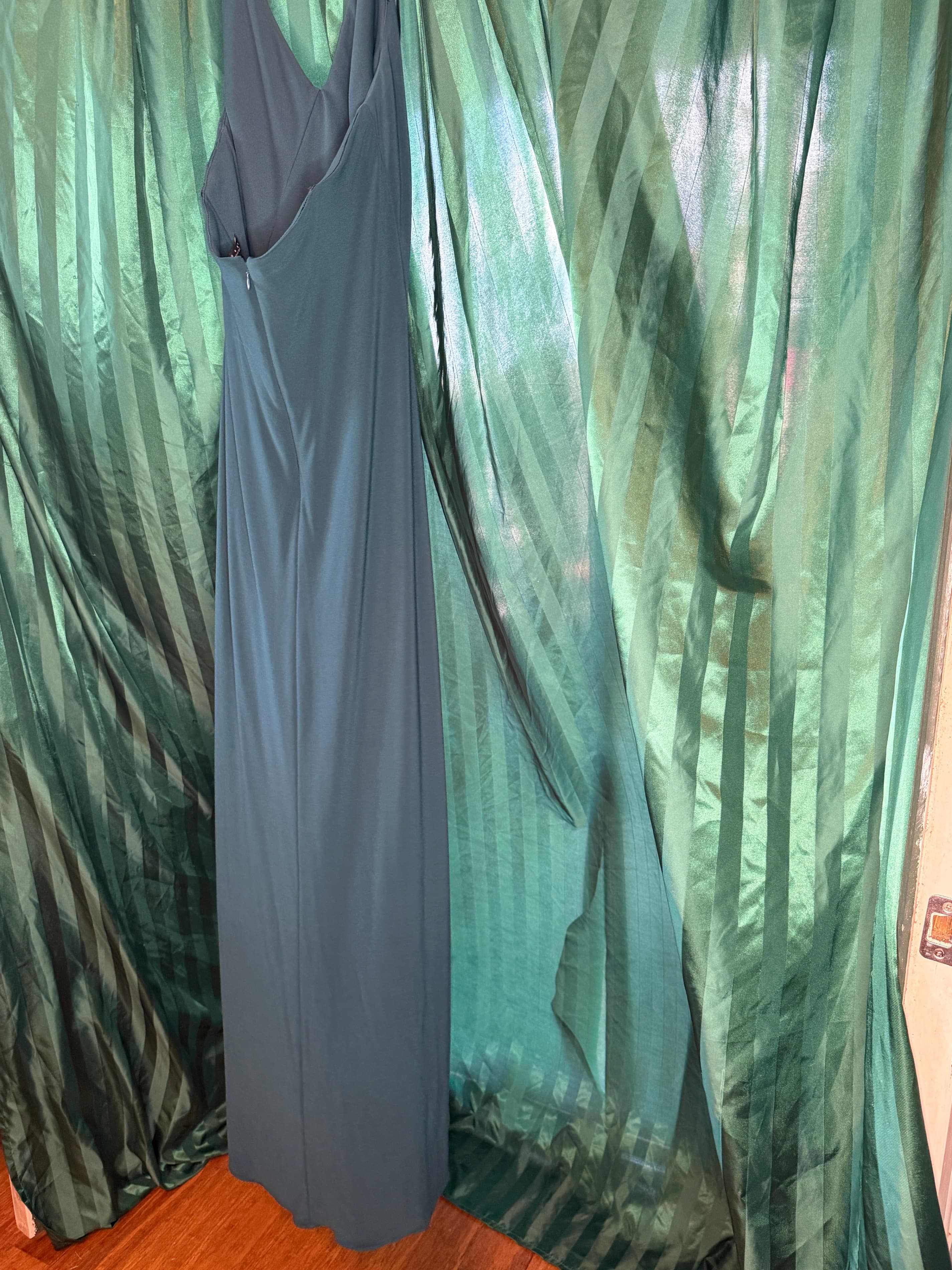Laundry by Shelli Segal Teal Evening Gown Size 12 - Thumbnail 3