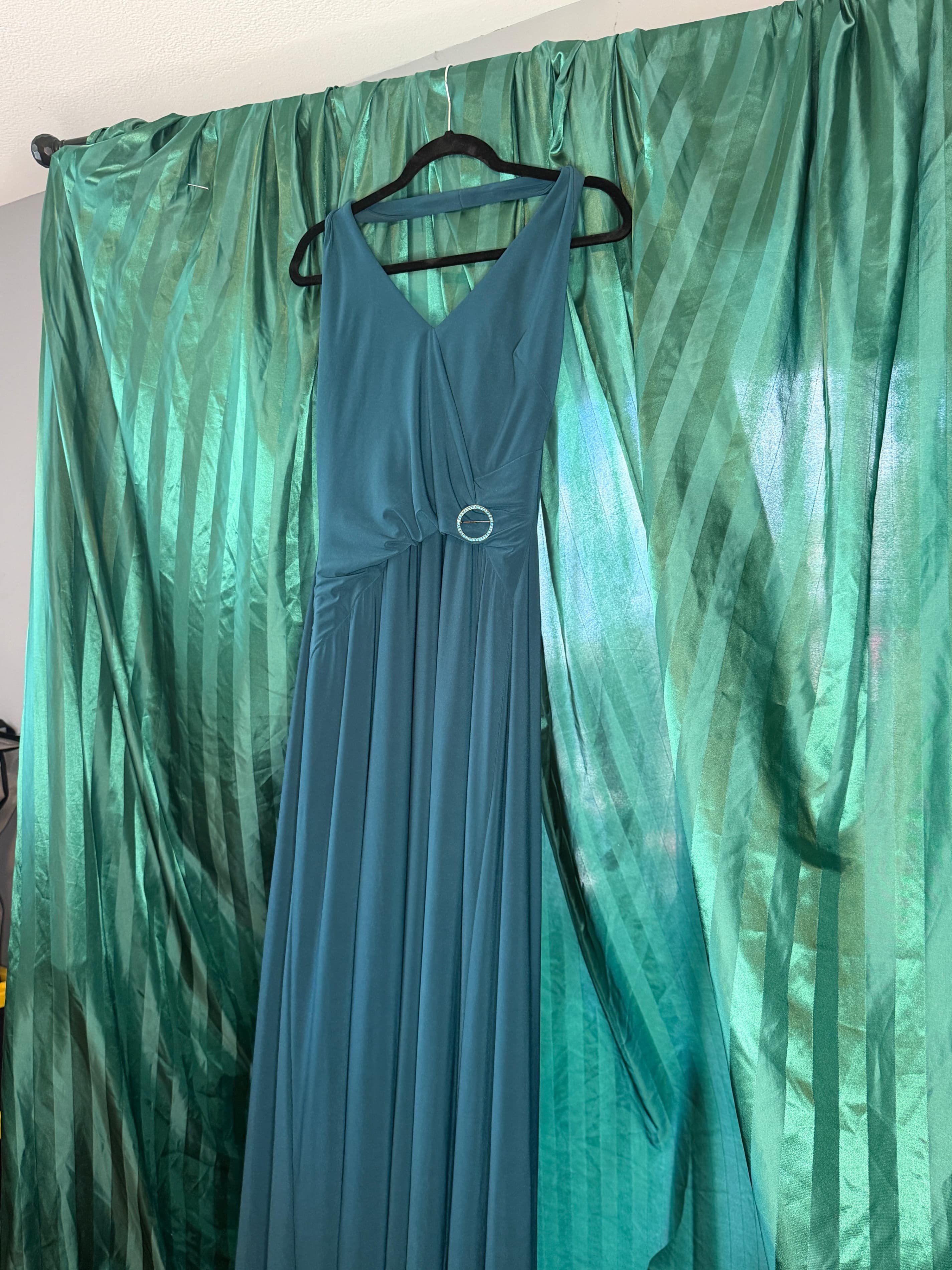 Laundry by Shelli Segal Teal Evening Gown Size 12