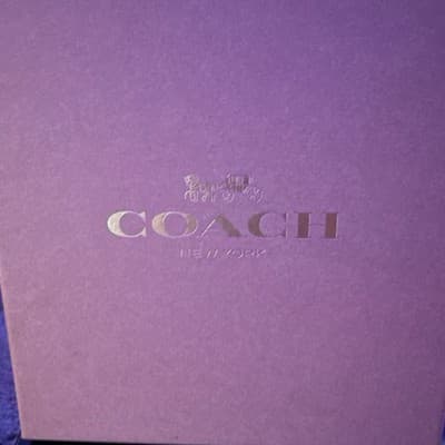 COACH Signature Leather Adjustable Standard Dog Collar, Size M, Unisex - Thumbnail 2