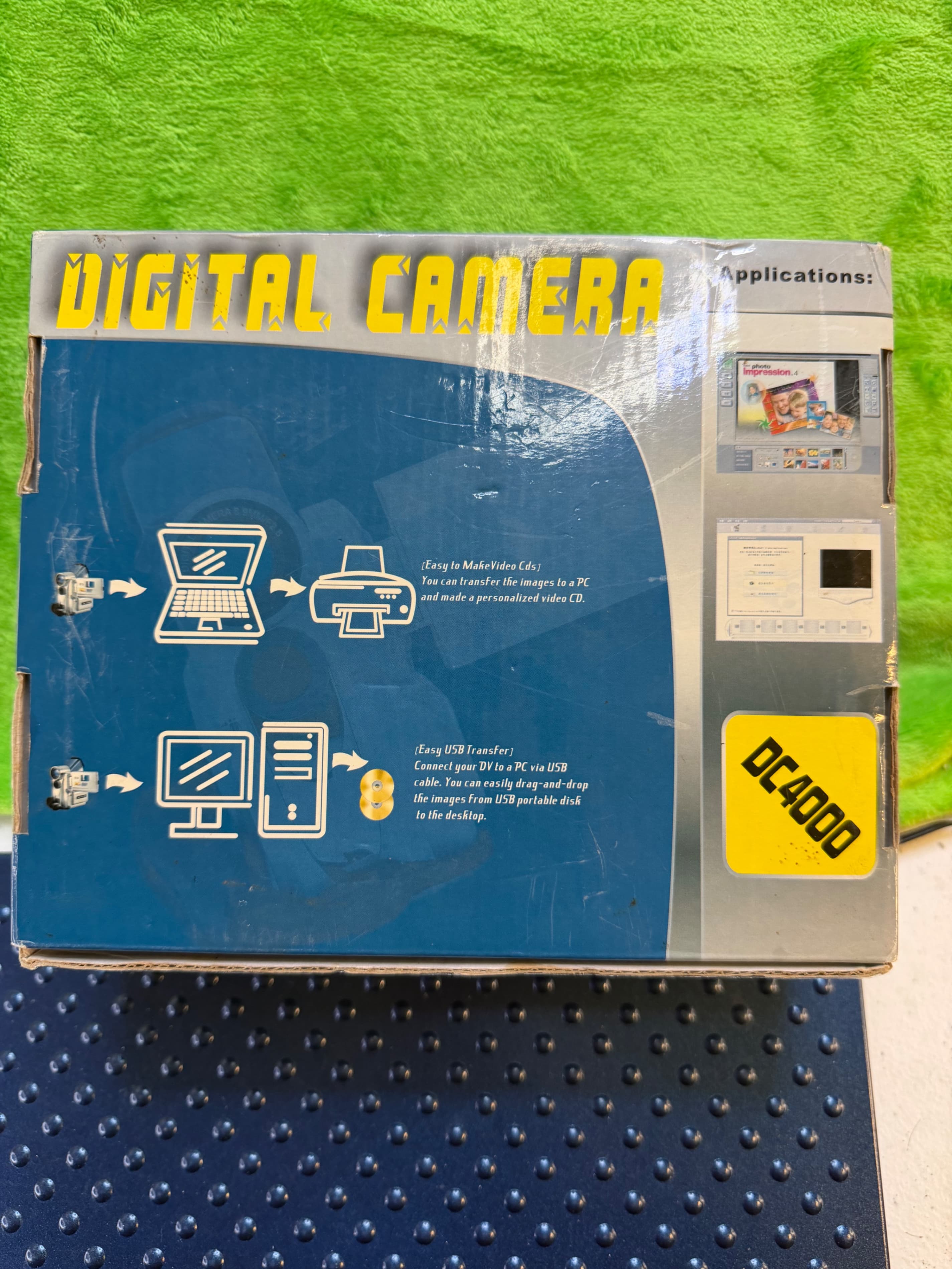 DC4000 300K Pixel Digital Camera CIB w/ Case Manual USB Vtg