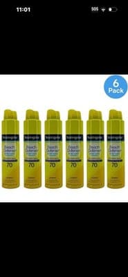 3 Pack Neutrogena Beach Defense Sunscreen Spray Lotion SPF 60 Exp 11/26 - Thumbnail 5