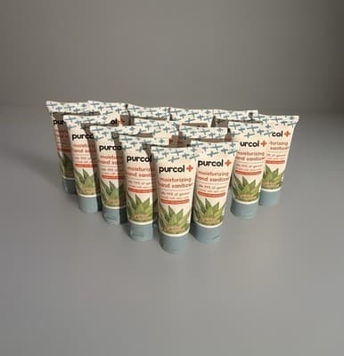 50 Pack Hand Sanitizer 2 oz Travel Size Mini Bottles Purcol+ New Sealed - Thumbnail 7