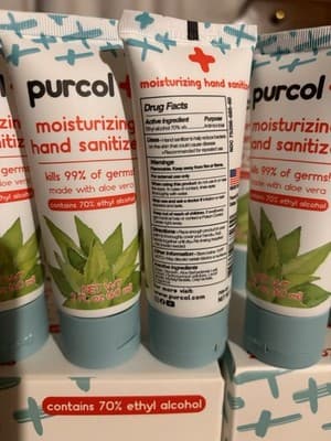 50 Pack Hand Sanitizer 2 oz Travel Size Mini Bottles Purcol+ New Sealed - Thumbnail 10