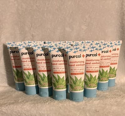50 Pack Hand Sanitizer 2 oz Travel Size Mini Bottles Purcol+ New Sealed - Thumbnail 4
