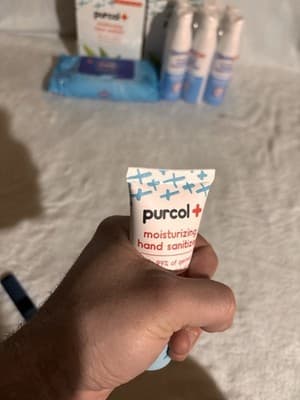 50 Pack Hand Sanitizer 2 oz Travel Size Mini Bottles Purcol+ New Sealed - Thumbnail 9