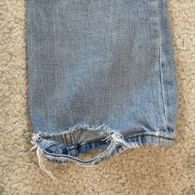 Abercrombie Fitch Curve Love Ultra High Rise Ankle Straight Distressed Women 6R - Thumbnail 11
