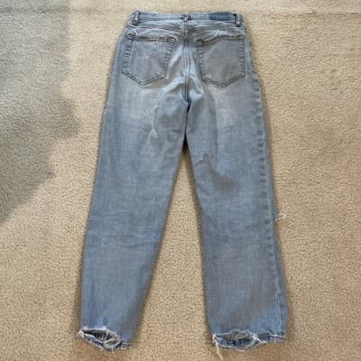 Abercrombie Fitch Curve Love Ultra High Rise Ankle Straight Distressed Women 6R - Thumbnail 6