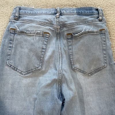 Abercrombie Fitch Curve Love Ultra High Rise Ankle Straight Distressed Women 6R - Thumbnail 7