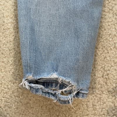 Abercrombie Fitch Curve Love Ultra High Rise Ankle Straight Distressed Women 6R - Thumbnail 10