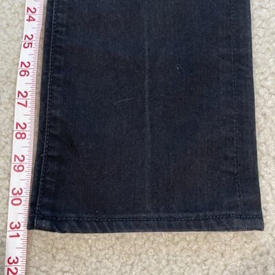 7 For All Mankind Straight Leg Black Jeans Womens Size 28 - Thumbnail 5