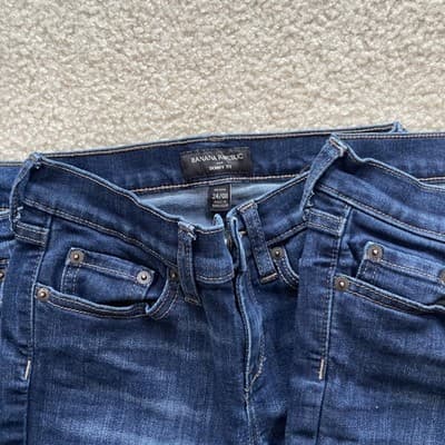 Jeans - Banana Republic Lot of 3 Pairs - Womens Size 24/00 - Various Styles Blue - Thumbnail 5