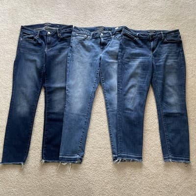Jeans - Lucky Brand Lot of 3 Pairs Womens Size 8/29 Lolita: Skinny (2), Crop (1)