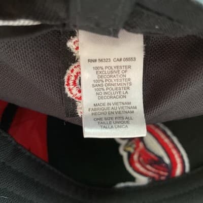 St Louis Cardinals Hat Nike Black Red MLB OSFA Flex Preowned Excellent - Thumbnail 7
