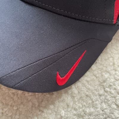 St Louis Cardinals Hat Nike Black Red MLB OSFA Flex Preowned Excellent - Thumbnail 3