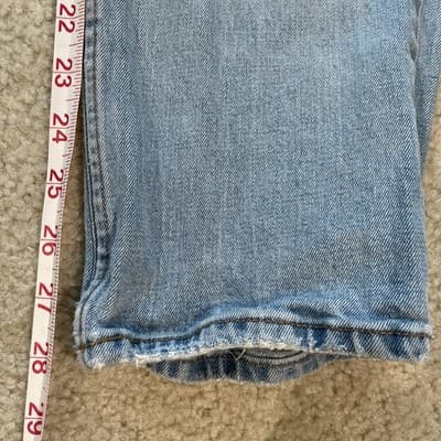 Abercrombie Fitch Curve Love Ultra High Rise Ankle Straight Distressed Women 6R - Thumbnail 4
