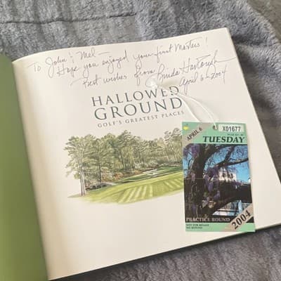 Hallowed Ground: Golf's Greatest Places Signed Inscribed Hardcover Hartough Book - Thumbnail 5