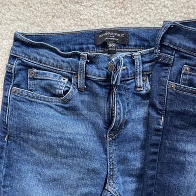 Jeans - Banana Republic Lot of 3 Pairs - Womens Size 24/00 - Various Styles Blue - Thumbnail 3
