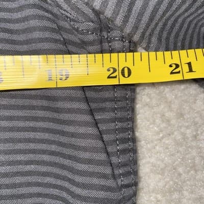 The North Face Mens Large Casual Long-Sleeve Button Up Shirt Gray W/ Stripes - Thumbnail 9