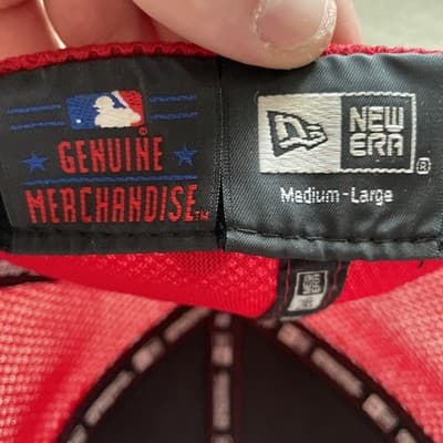 St Louis Cardinals Hat New Era Flex Medium-Large MLB Rare Older Logo Excellent - Thumbnail 5