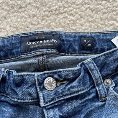 Jeans - Lucky Brand Lot of 3 Pairs Womens Size 8/29 Lolita: Skinny (2), Crop (1) - Thumbnail 3