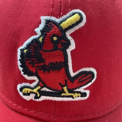 St Louis Cardinals Hat New Era Flex Medium-Large MLB Rare Older Logo Excellent - Thumbnail 2