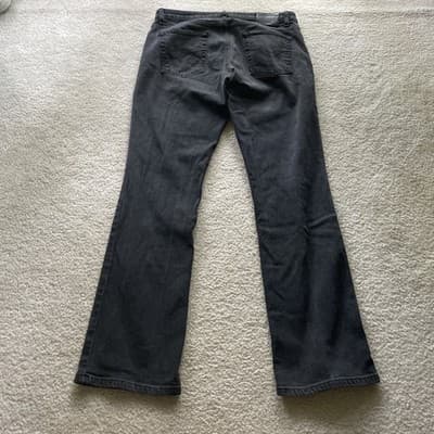 Women's Harley-Davidson Bootcut Black Denim Jeans - Size 14 Long - Thumbnail 8
