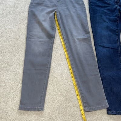 Banana Republic Pants Jeans Lot Size 6/28 Womens - Gray x1, Blue x1 - Thumbnail 12