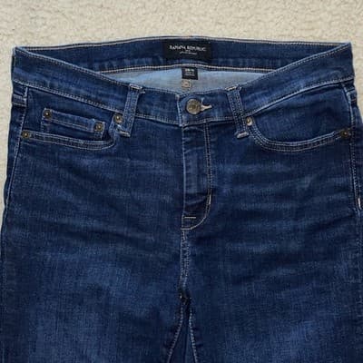 Banana Republic Pants Jeans Lot Size 6/28 Womens - Gray x1, Blue x1 - Thumbnail 7