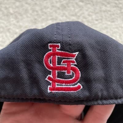 St Louis Cardinals Hat Nike Black Red MLB OSFA Flex Preowned Excellent - Thumbnail 4