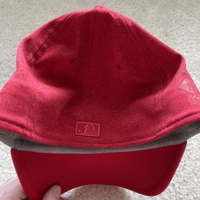 St Louis Cardinals Hat New Era Flex Small-Medium MLB Rare All Red - Thumbnail 3