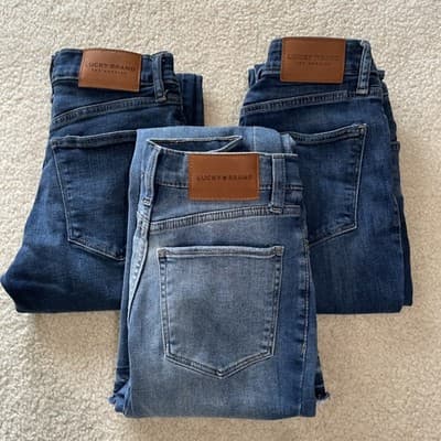 Jeans - Lucky Brand Lot of 3 Womens Size 2/26 Variety of Styles Blue - Thumbnail 20