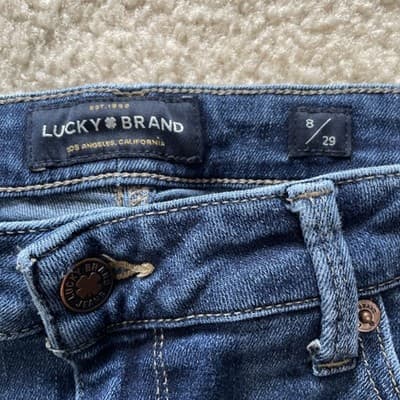 Jeans - Lucky Brand Lot of 3 Pairs Womens Size 8/29 Lolita: Skinny (2), Crop (1) - Thumbnail 4