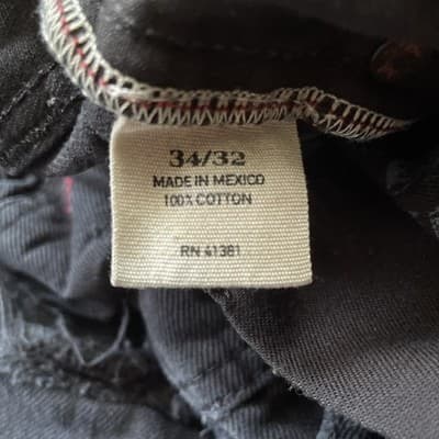 Polo Ralph Lauren Hampton Straight Leg Distressed Black Jeans Mens 34x32 - Thumbnail 3