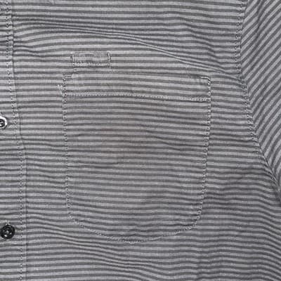 The North Face Mens Large Casual Long-Sleeve Button Up Shirt Gray W/ Stripes - Thumbnail 3