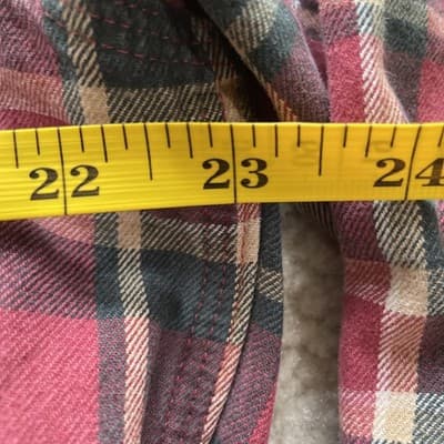Carhartt Mens Size Large Button Flannel Plaid Shirt Heavy Cotton Red/Black - Thumbnail 10
