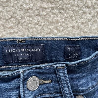 Jeans - Lucky Brand Lot of 3 Womens Size 2/26 Variety of Styles Blue - Thumbnail 3