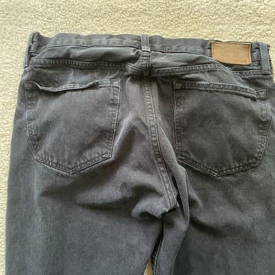 Polo Ralph Lauren Hampton Straight Leg Distressed Black Jeans Mens 34x32 - Thumbnail 10