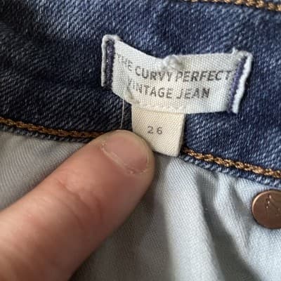 Madewell Curvy Perfect Vintage Jean Blue Womens Size 26 - Thumbnail 5
