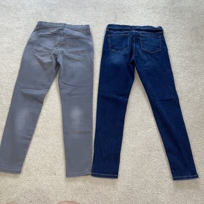 Banana Republic Pants Jeans Lot Size 6/28 Womens - Gray x1, Blue x1 - Thumbnail 14